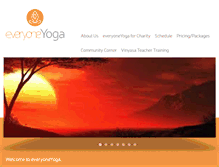 Tablet Screenshot of everyone-yoga.com